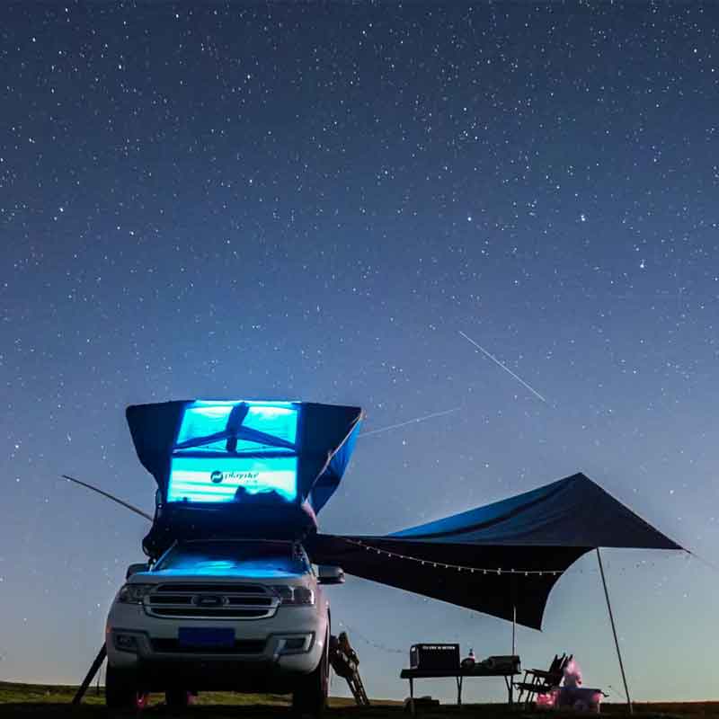 PlayDo Inflatable Roof Top Tent | Panoramic Lightweight Rooftop Tent for Family Camping Car Camping Ospre