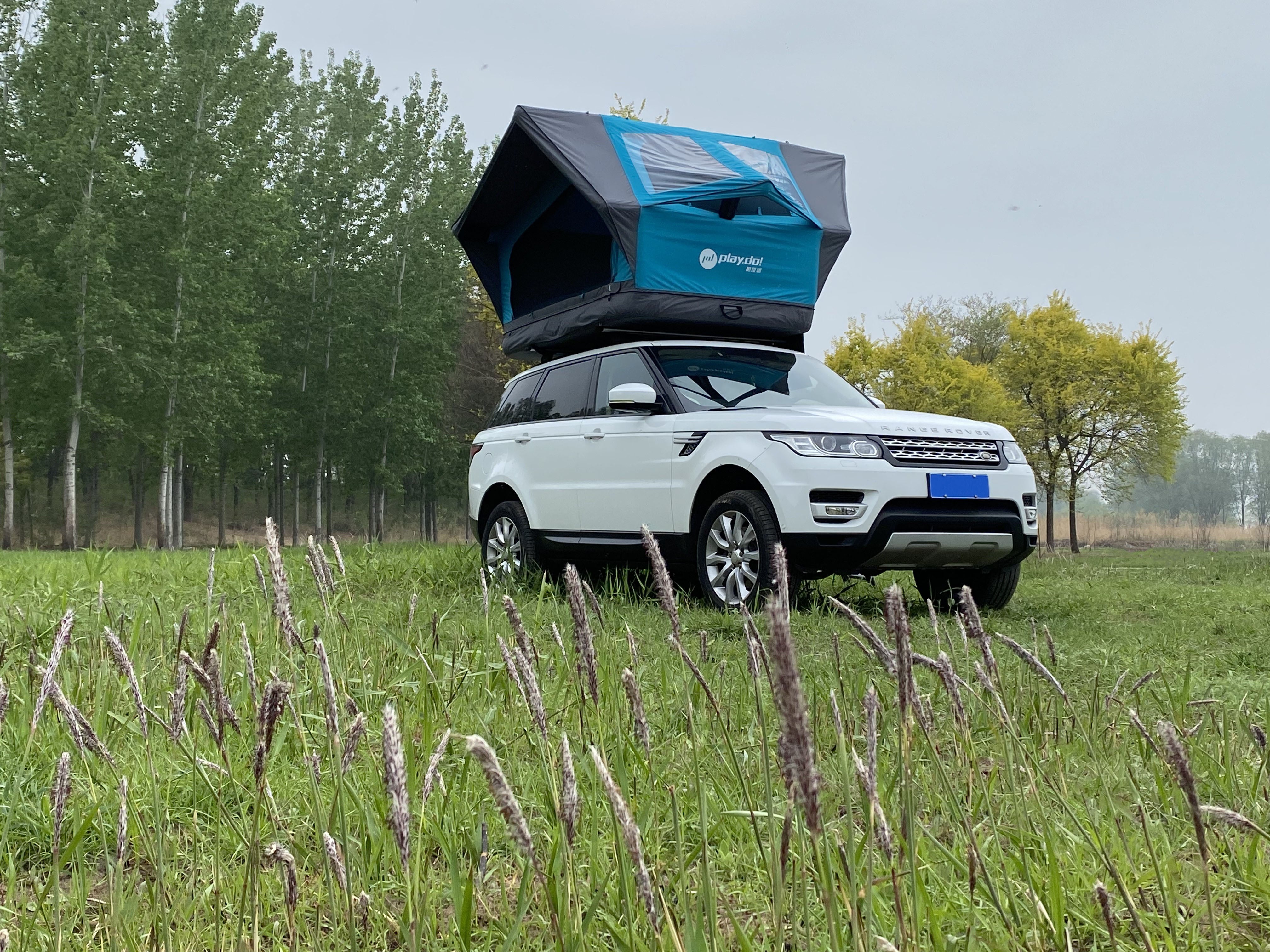 PlayDo Inflatable Roof Top Tent | Panoramic Lightweight Rooftop Tent for Family Camping Car Camping Ospre