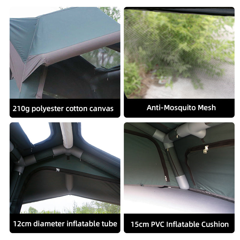 PlayDo Inflatable Roof Top Tent | Panoramic Lightweight Rooftop Tent for Family Camping Car Camping Starry Sky 2