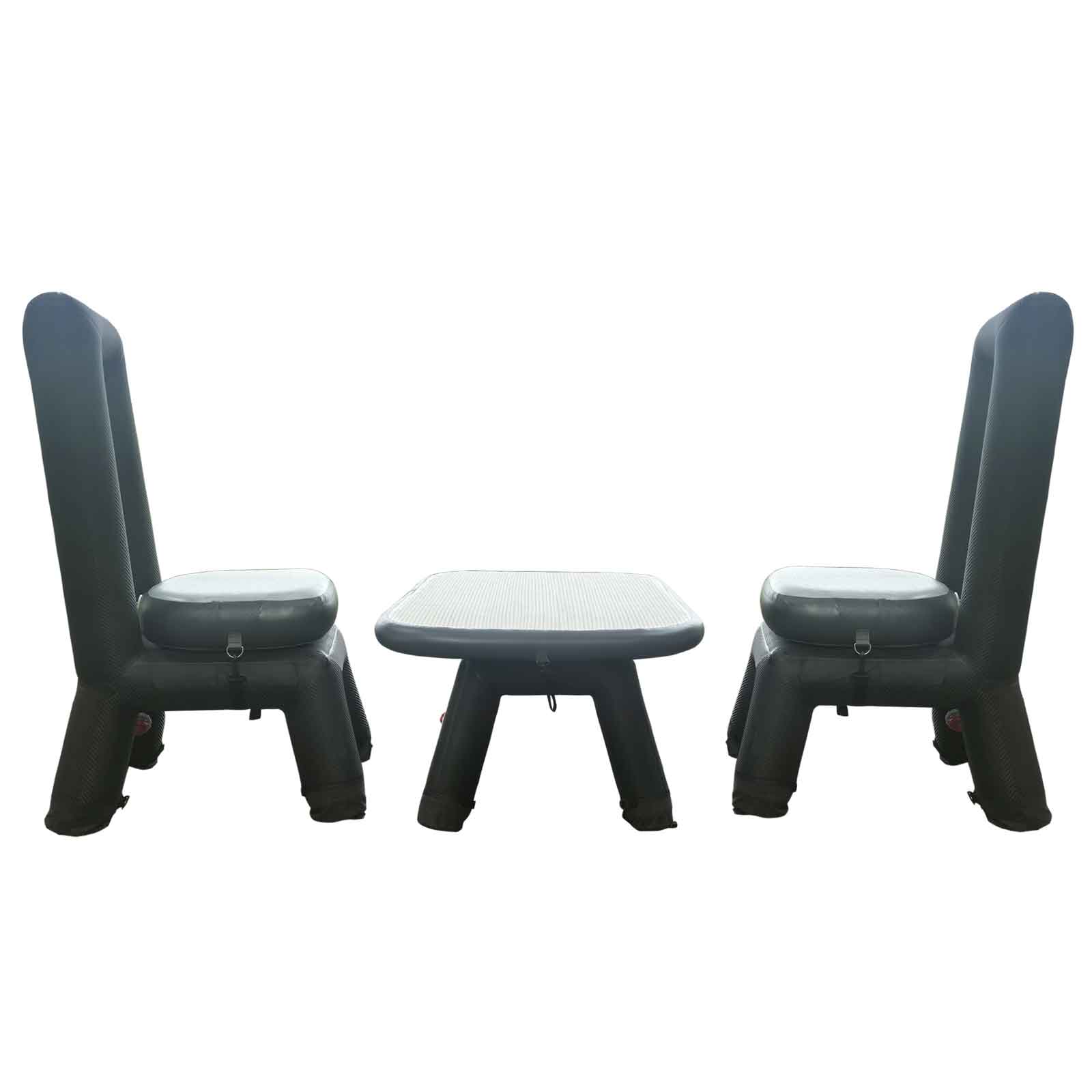 Mesa y silla hinchables para exteriores PlayDo | Camping familiar multiescena