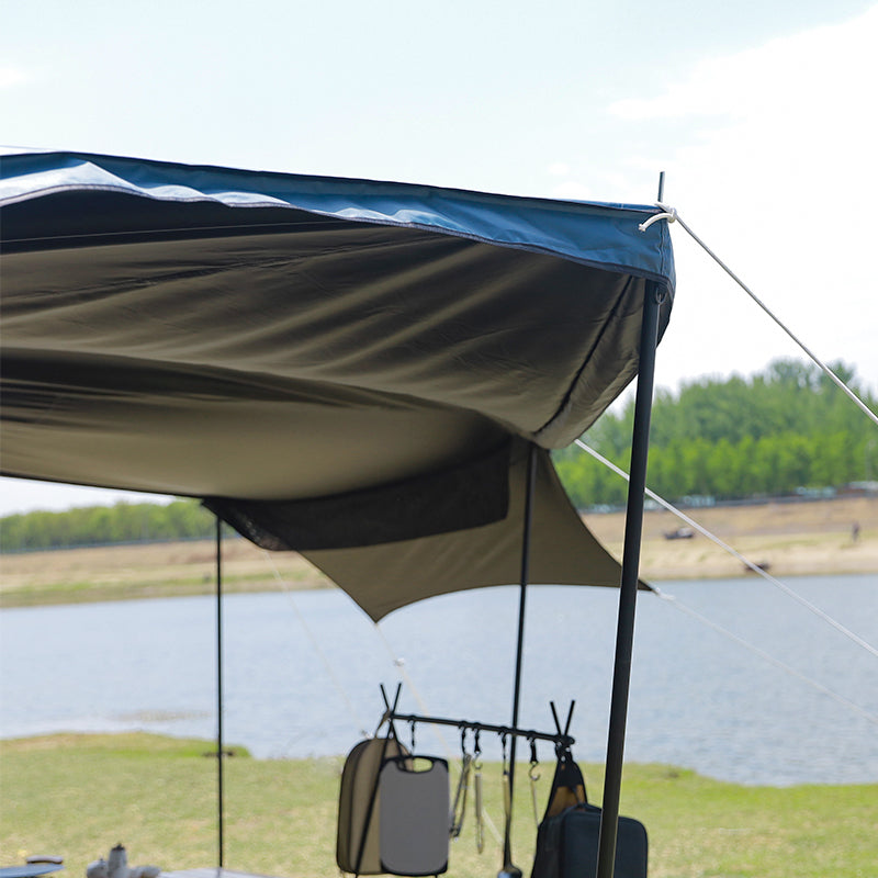 Toldo lateral de coche PlayDo Fish Island 180° | Perfecto para acampar en familia