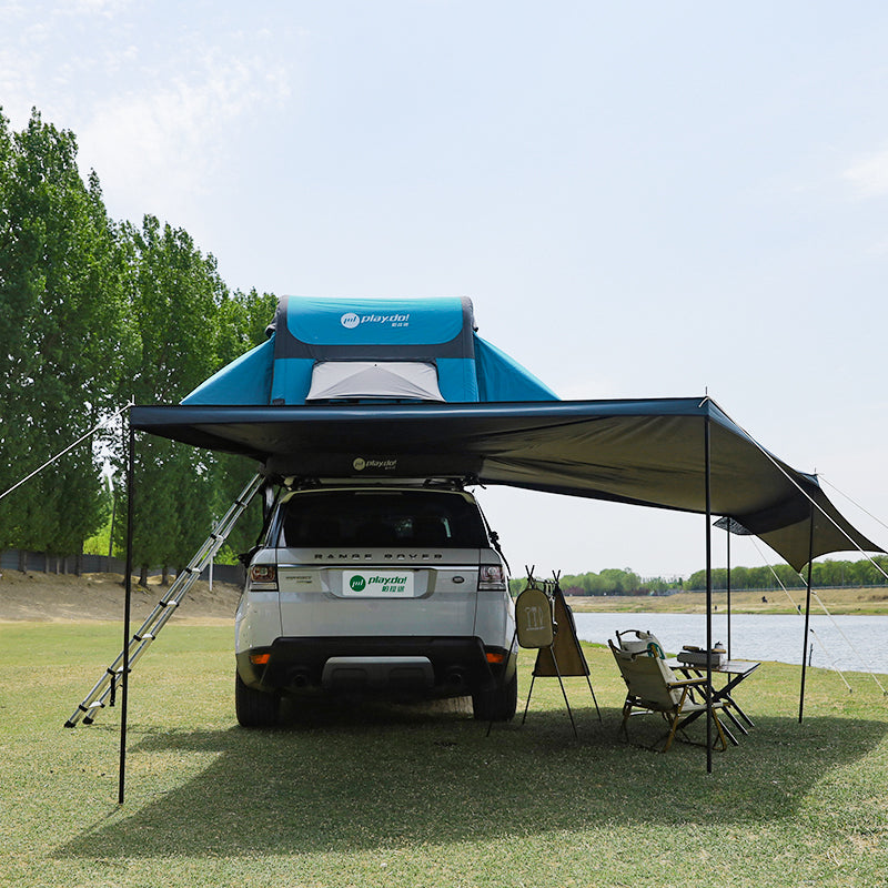 Toldo lateral de coche PlayDo Fish Island 180° | Perfecto para acampar en familia