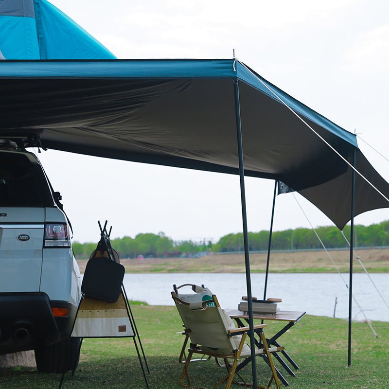Toldo lateral para coche PlayDo Fish Island 270° | Perfecto para acampada familiar