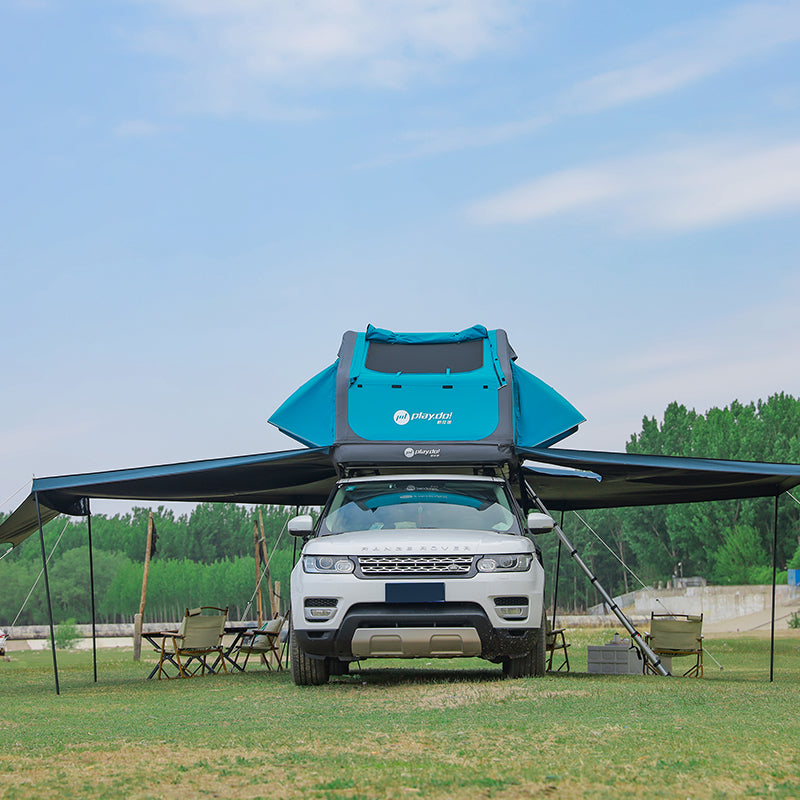 Toldo lateral para coche PlayDo Fish Island 270° | Perfecto para acampada familiar