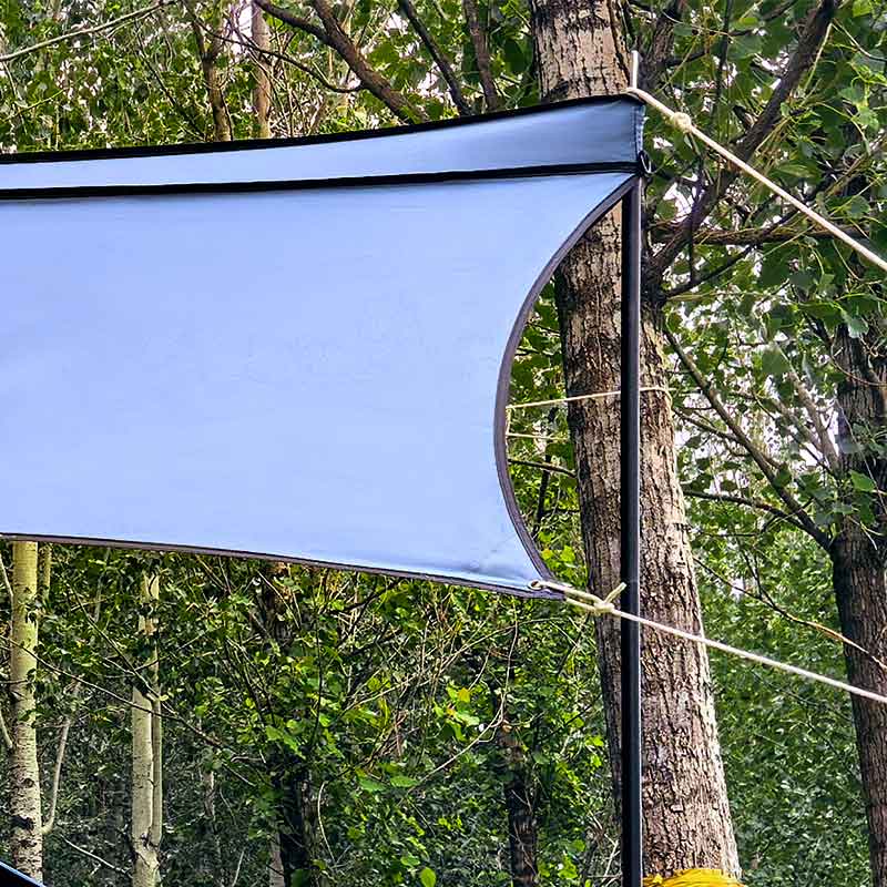 Toldo lateral de coche PlayDo Fish Island 90° | Perfecto para acampar en familia