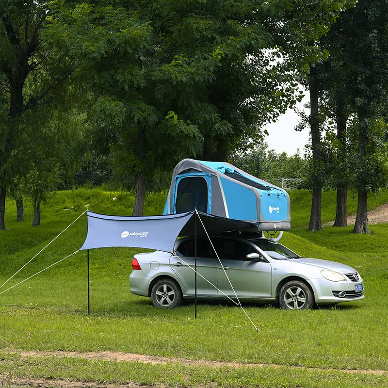 Toldo lateral de coche PlayDo Fish Island 90° | Perfecto para acampar en familia