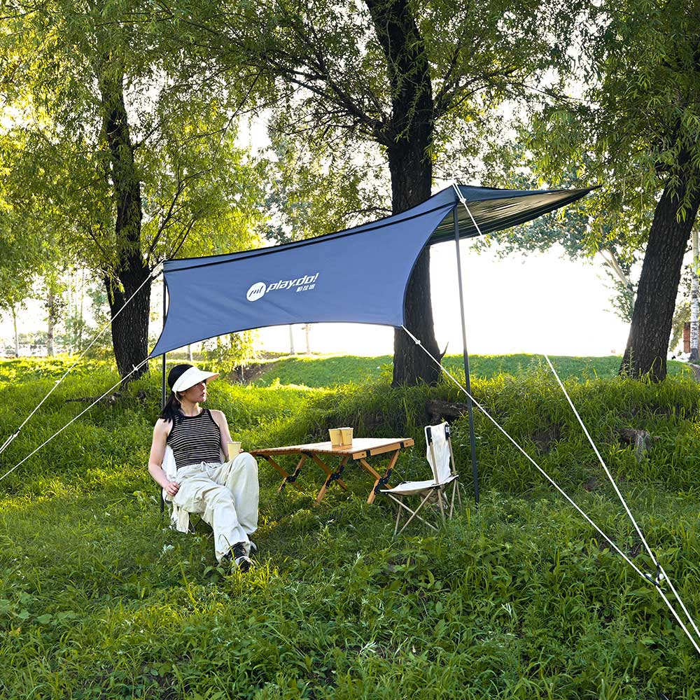 Toldo lateral de coche PlayDo Fish Island 90° | Perfecto para acampar en familia