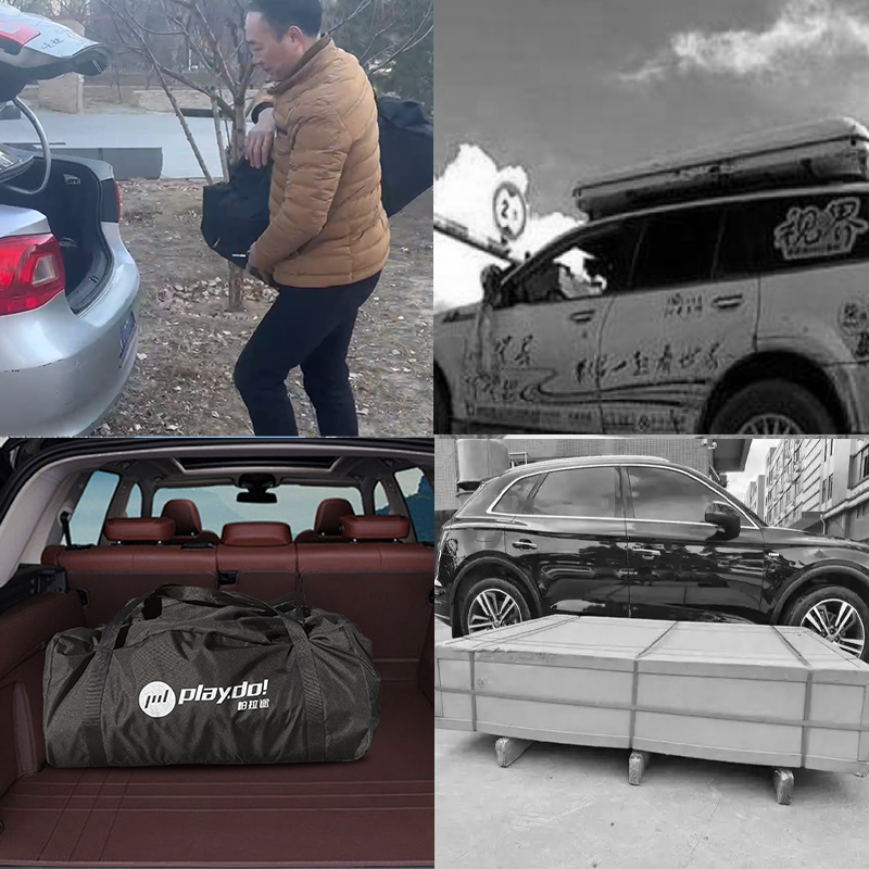 PLAYDO Lightweight Rooftop Tent for SUV Camping | Inflatable Automotive Camping Tent | Castle Shell