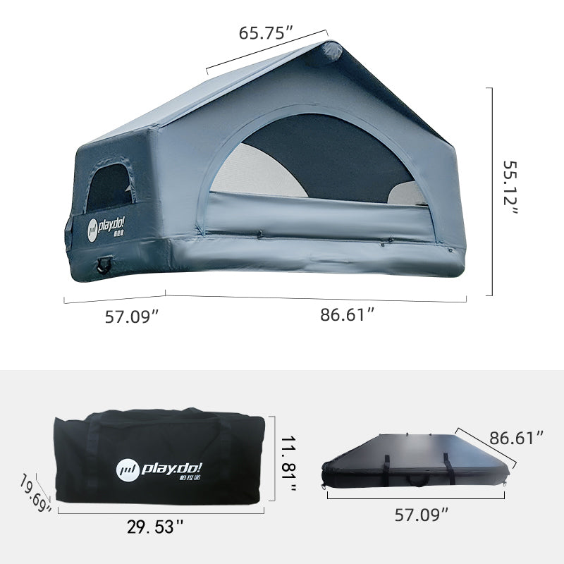 PlayDo Shell Wing Inflatable Roof Top Tent | Multi-Scene Family Camping
