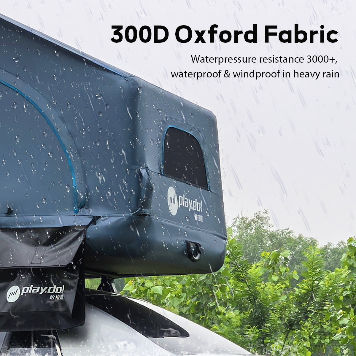 PLAYDO Inflatable Rooftop Tent for Family Camping | Lightweight Camping Tent | Shell Wing