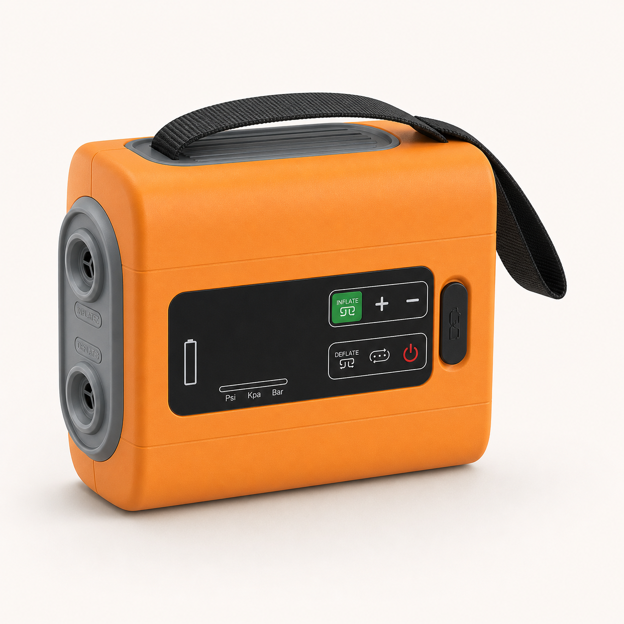 PlayDo rechargeable electric air pump studio three-quarter view