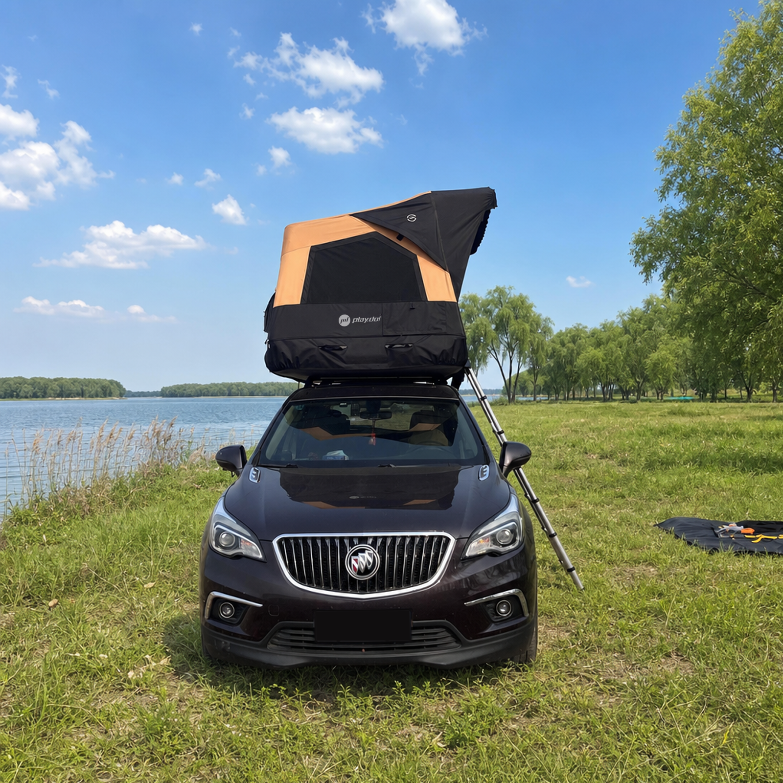 PlayDo Skiff Upgraded inflatable rooftop tent product image 6