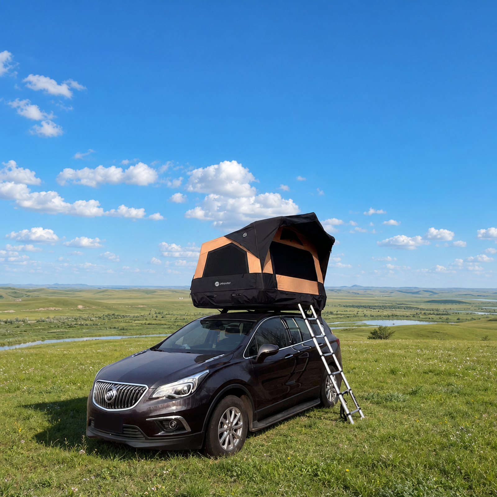 PlayDo Skiff Upgraded inflatable rooftop tent product image 3