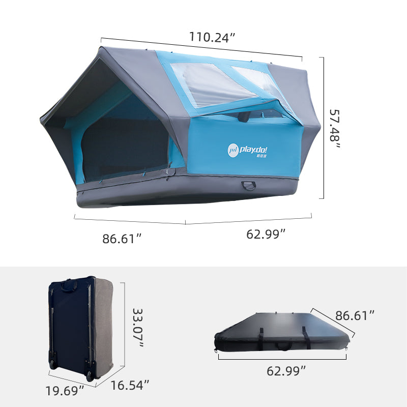PlayDo Osprey Inflatable Roof Top Tent | Multi-Scene Family Camping
