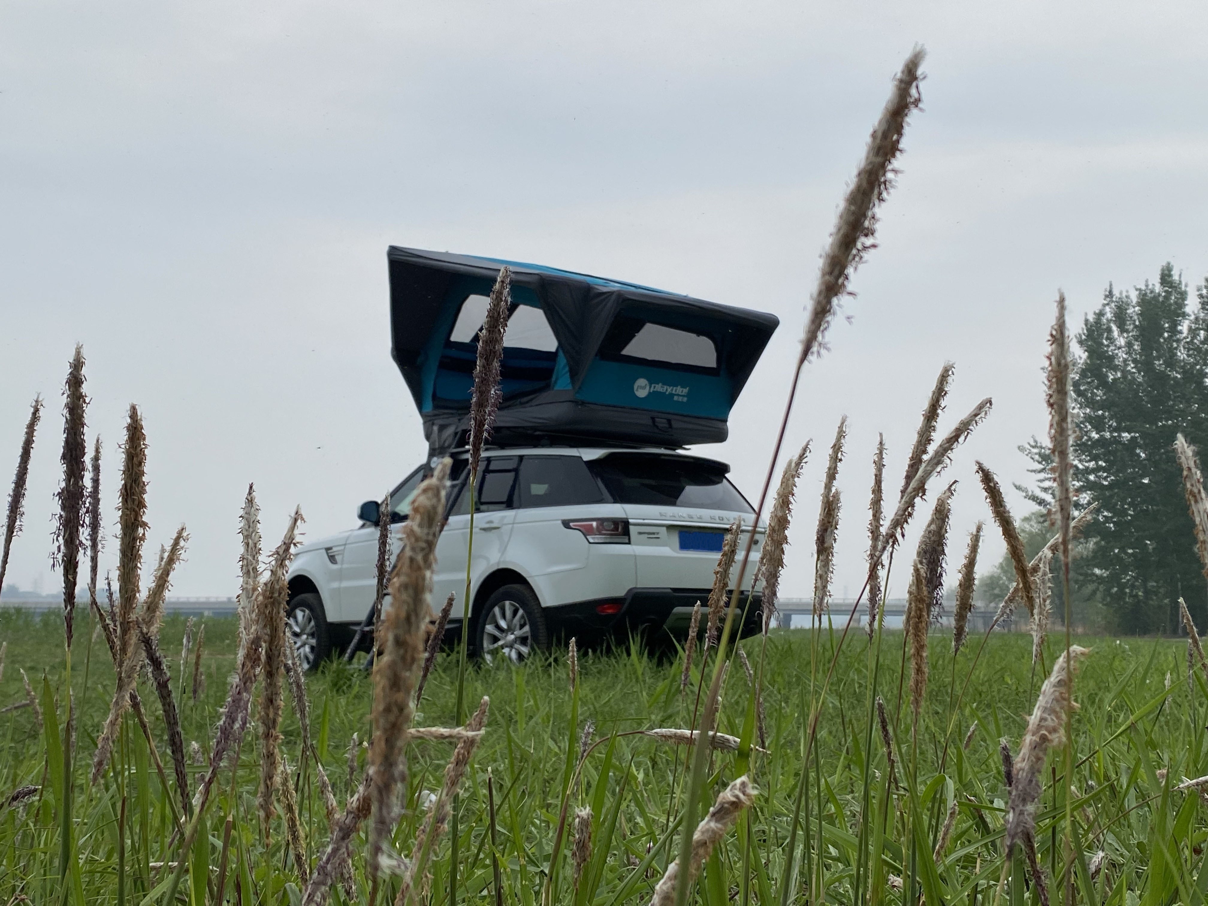 PlayDo Inflatable Roof Top Tent |  Panoramic Lightweight Rooftop Tent for Family Camping Car Camping Ospre