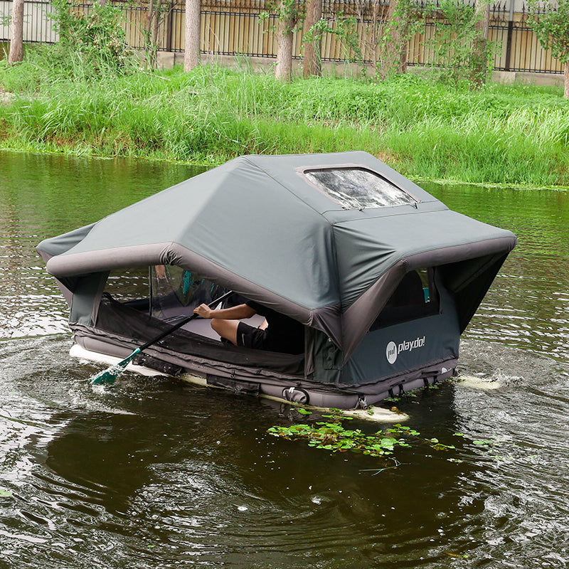 PlayDo Inflatable Roof Top Tent |  Panoramic Lightweight Rooftop Tent for Family Camping Car Camping Starry Sky 2