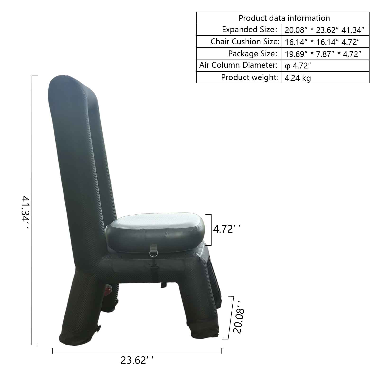PlayDo Outdoor Inflatable Table and Chair Combo | Multi-Scene Family Camping