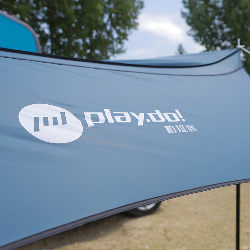 Toldo lateral de coche PlayDo Fish Island 180° | Perfecto para acampar en familia