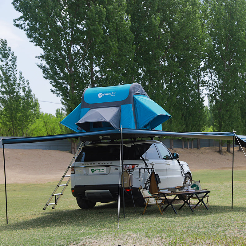 Toldo lateral de coche PlayDo Fish Island 180° | Perfecto para acampar en familia