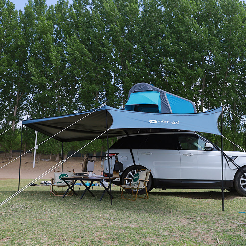 Toldo lateral de coche PlayDo Fish Island 180° | Perfecto para acampar en familia