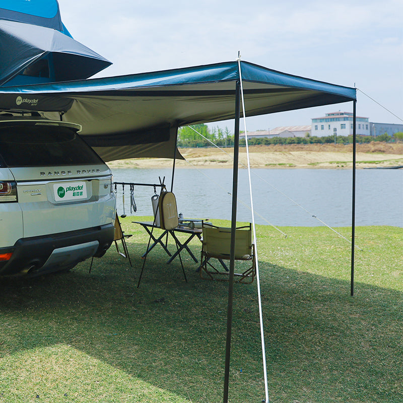 Toldo lateral de coche PlayDo Fish Island 180° | Perfecto para acampar en familia