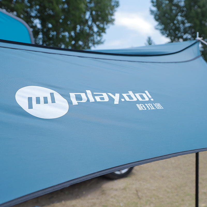 Toldo lateral para coche PlayDo Fish Island 270° | Perfecto para acampada familiar