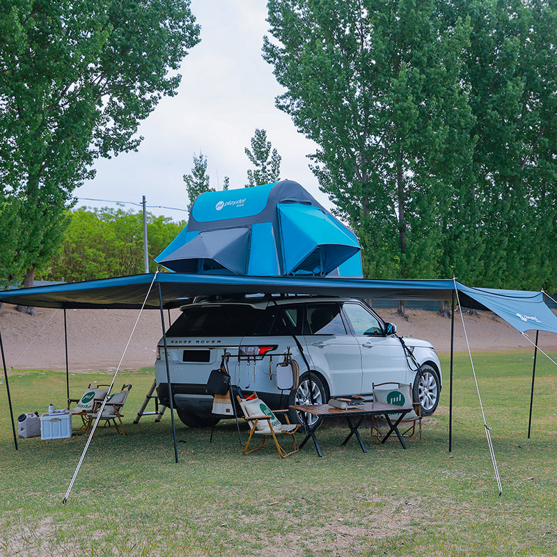 Toldo lateral para coche PlayDo Fish Island 270° | Perfecto para acampada familiar
