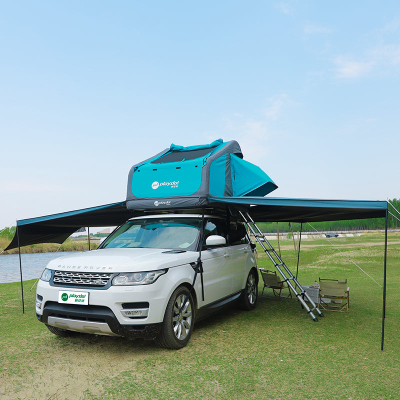 Toldo lateral para coche PlayDo Fish Island 270° | Perfecto para acampada familiar