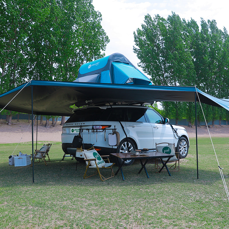Toldo lateral para coche PlayDo Fish Island 270° | Perfecto para acampada familiar
