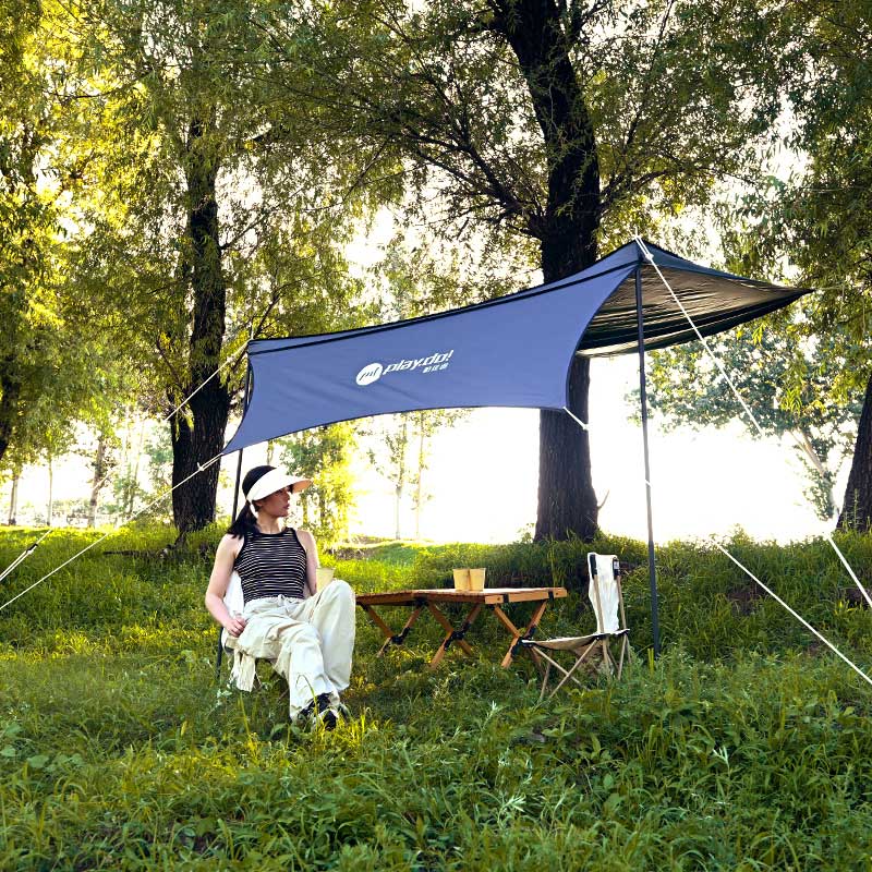Toldo lateral de coche PlayDo Fish Island 90° | Perfecto para acampar en familia