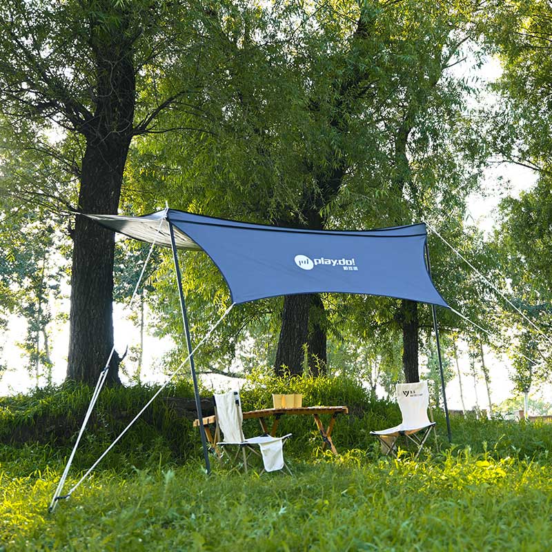 Toldo lateral de coche PlayDo Fish Island 90° | Perfecto para acampar en familia
