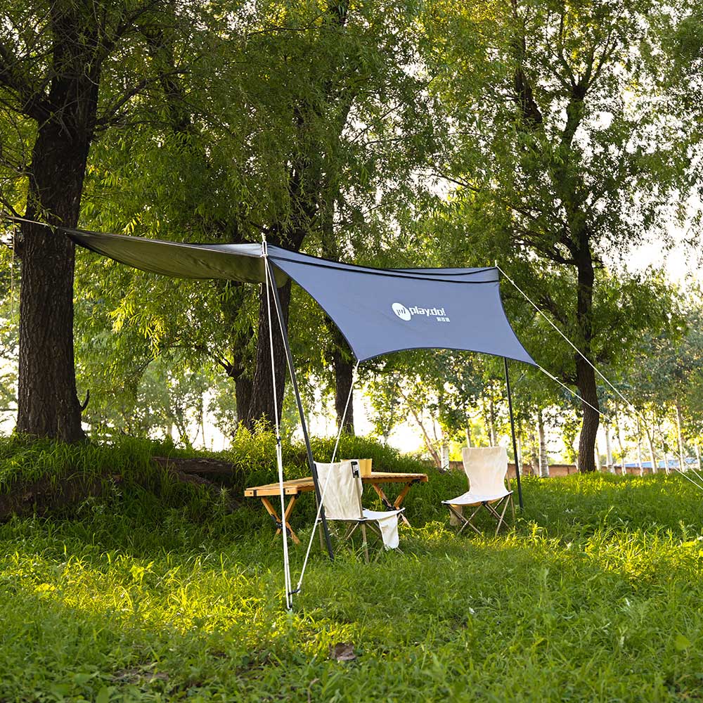 Toldo lateral de coche PlayDo Fish Island 90° | Perfecto para acampar en familia