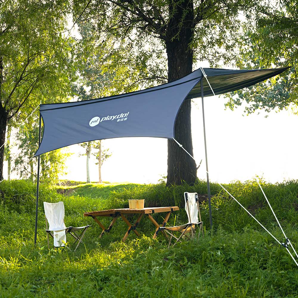 Toldo lateral de coche PlayDo Fish Island 90° | Perfecto para acampar en familia