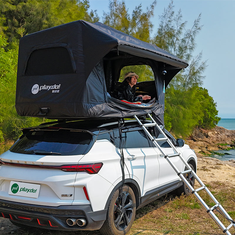 PLAYDO Inflatable Rooftop Tent | Light Rooftop Tent 4-Season | Car Camping Tent for Families | Castle Shell