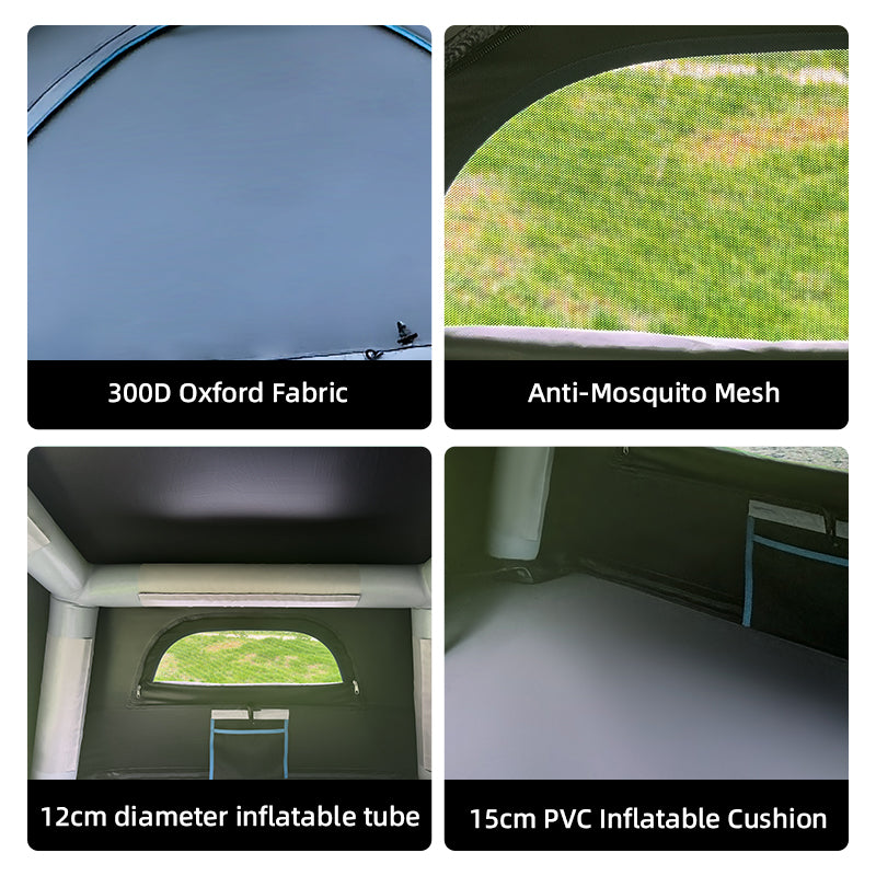 PLAYDO Inflatable Rooftop Tent for Family Camping | Lightweight Camping Tent |  Shell Wing