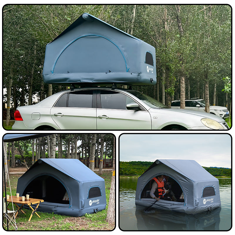 PLAYDO Inflatable Rooftop Tent for Family Camping | Lightweight Camping Tent |  Shell Wing