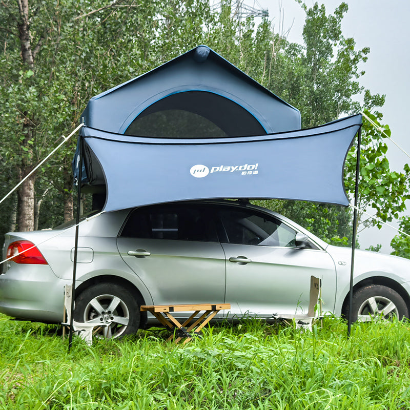 PLAYDO Inflatable Rooftop Tent for Family Camping | Lightweight Camping Tent |  Shell Wing