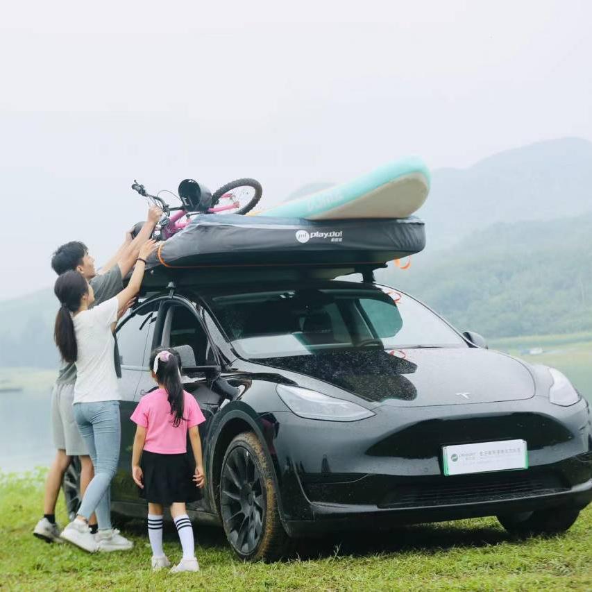 PLAYDO Inflatable Rooftop Tent for Family Camping | Lightweight Camping Tent |  Shell Wing