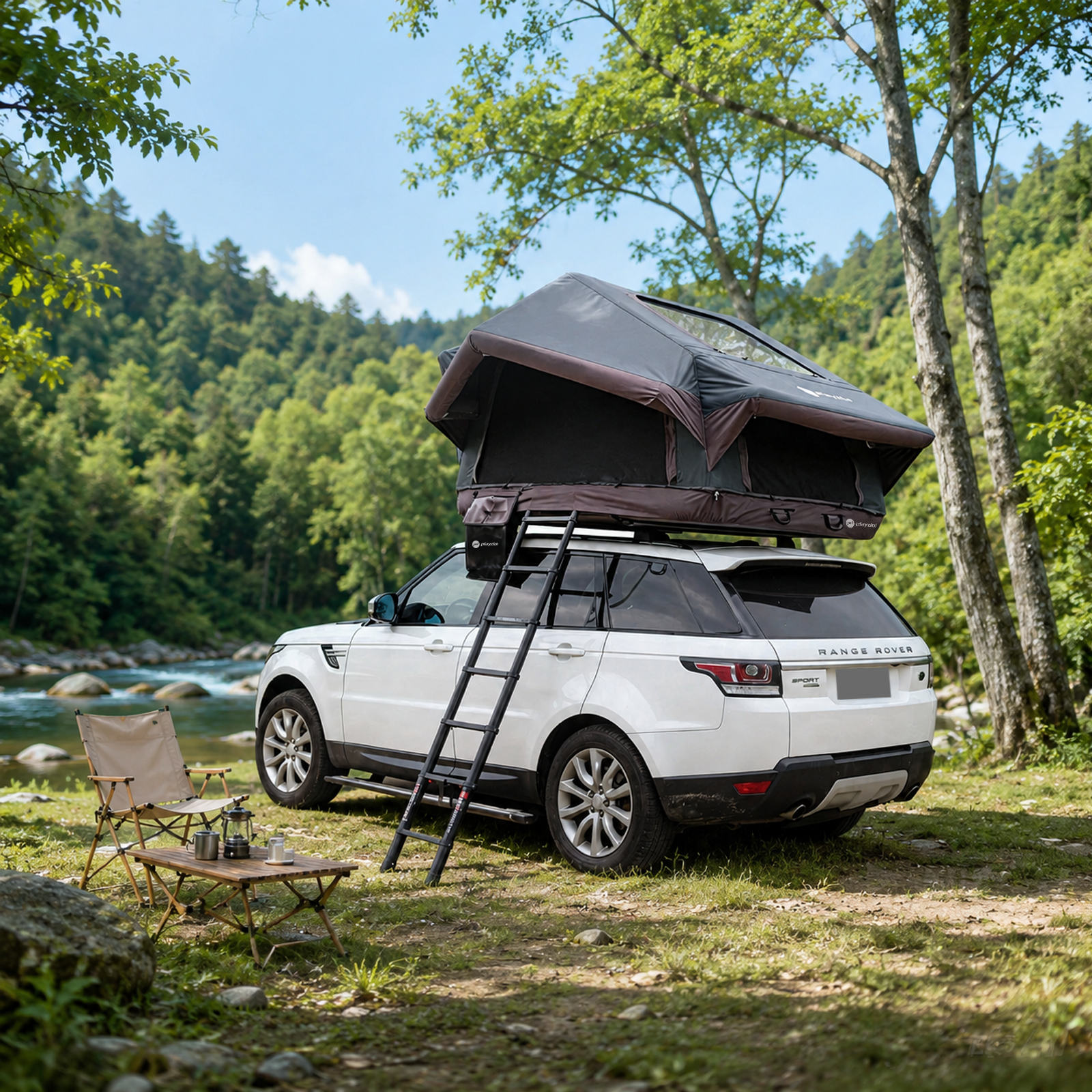 PlayDo Starry Sky 2 rooftop tent on an overlanding trip