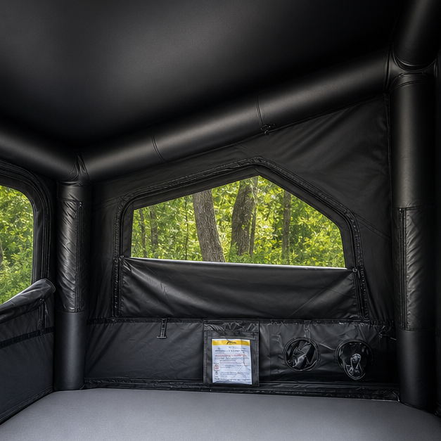 PlayDo Skiff interior air beams mattress and mesh window